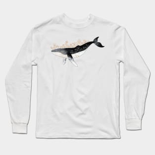 Floral Whale Long Sleeve T-Shirt